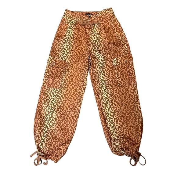 Venus Leopard Cheetah Animal Print Cargo Pants - Picture 9 of 16